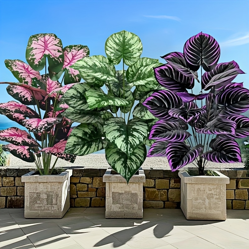 3pcs 60cm  Large Artificial Gr - Monstera Adansonii 评论和价格