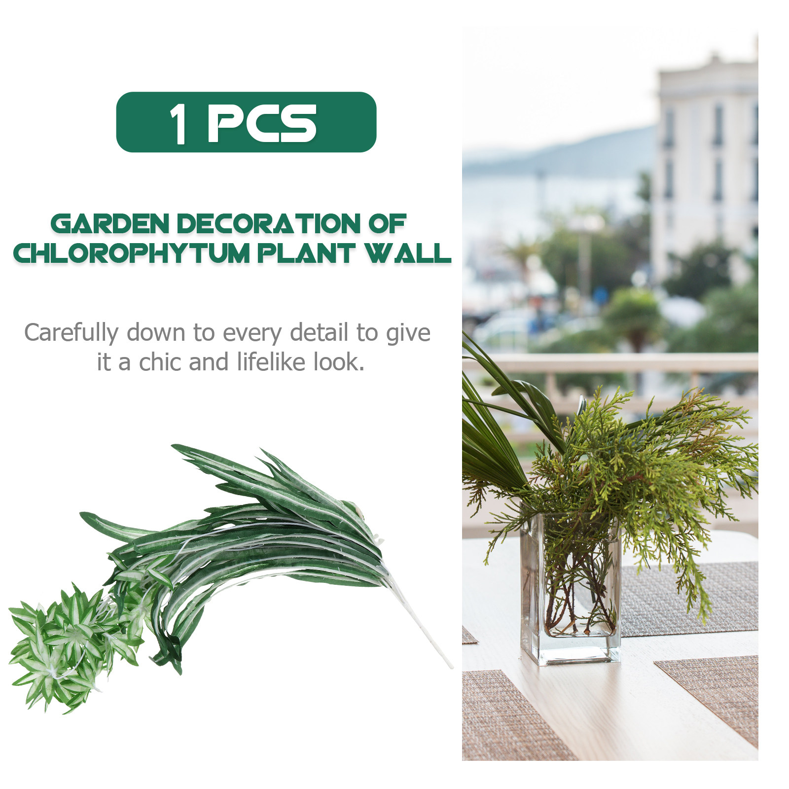 1Pcs Artificial Chlorophytum P - Spider Plant Hanging 评论和价格