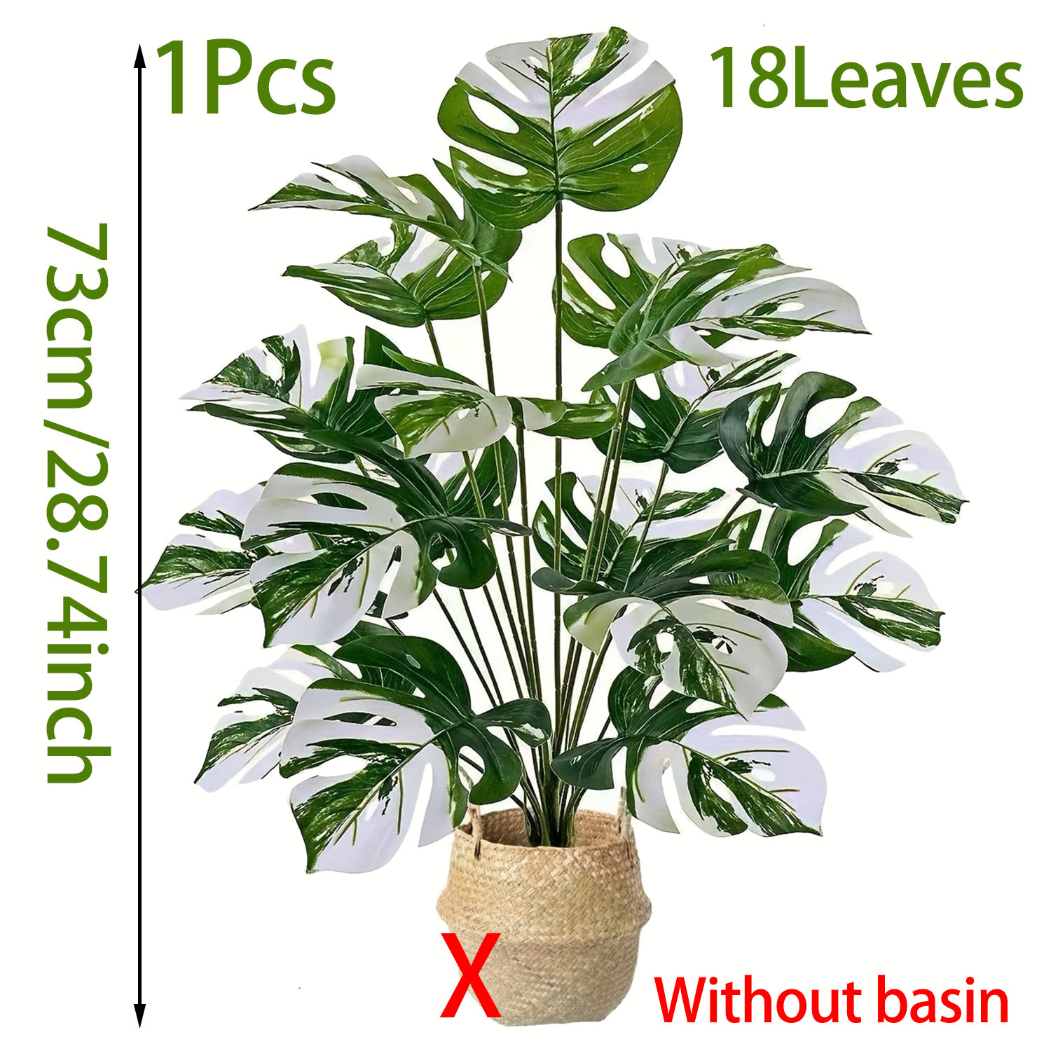 Realistic Artificial Monstera  - Monstera Adansonii 评论和价格
