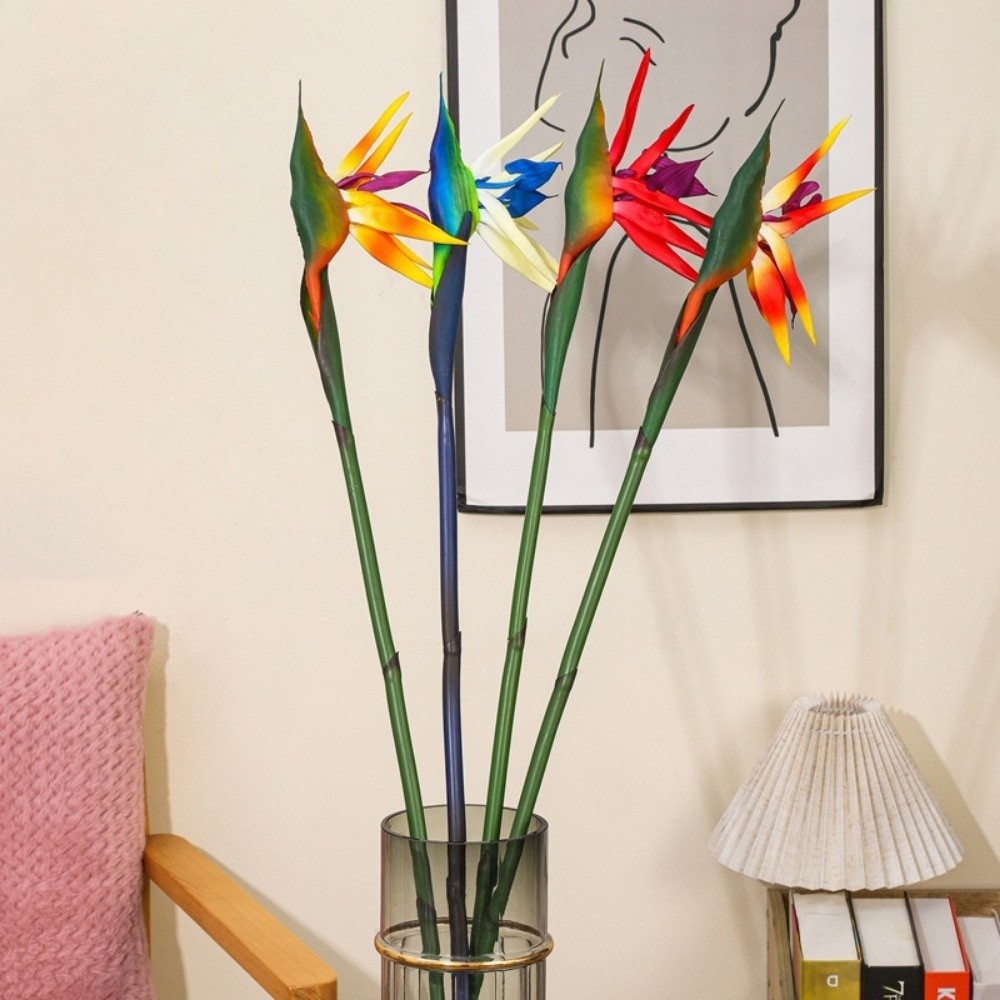 New Long Stem Artificial Bird  - Bird Paradise Strelitzia 评论和价格