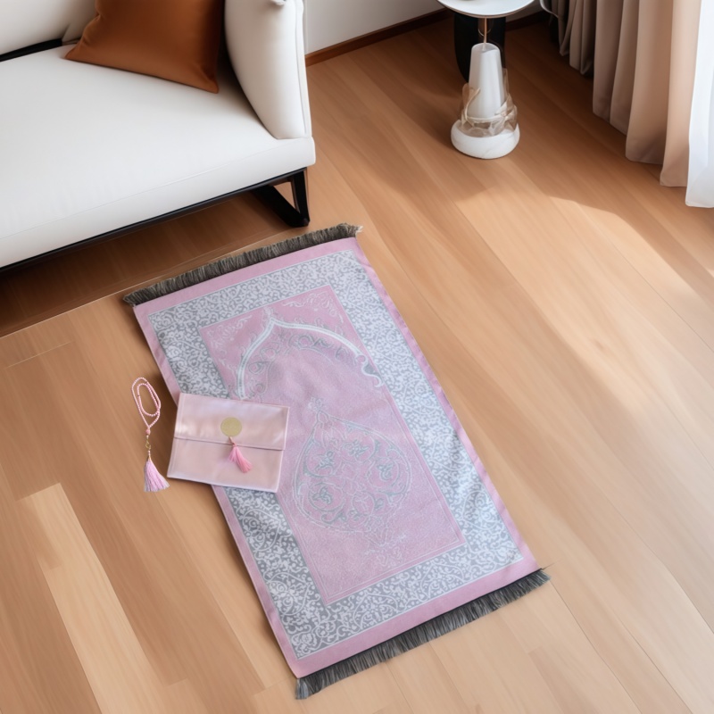 3pcs/set Muslim Prayer Mat Set - Maranta Prayer Plant 评论和价格